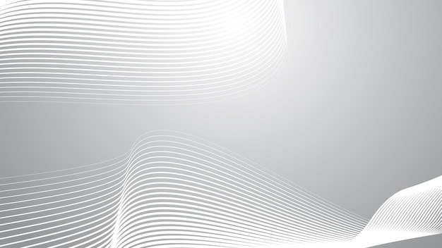 Grey gradient with curve line abstract background vector image for backdrop or presentation