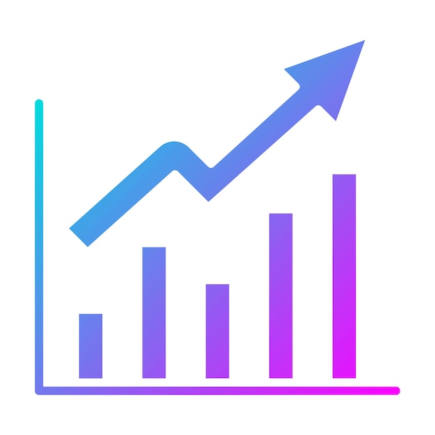 Growth Diagram vector icon Can be used for Research and Science iconset