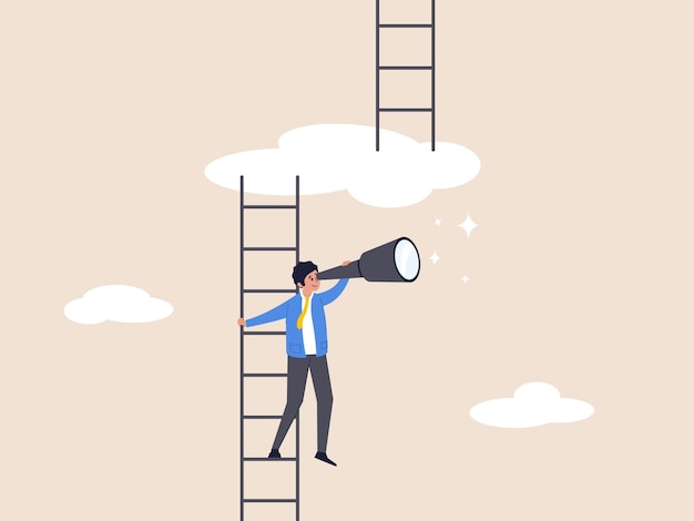 Growth or growing concept Progress to next level career development or business improvement