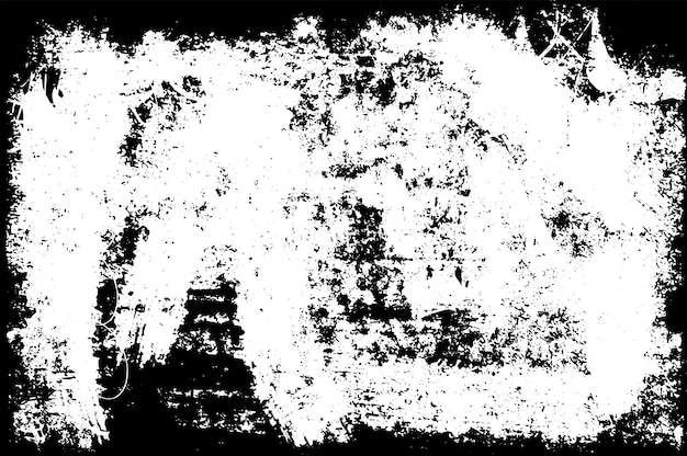 Grunge border vector texture background Abstract frame overlay Dirty and damaged backdrop Vector graphic illustration with transparent white EPS10