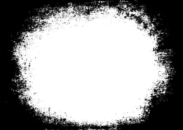 Grunge border vector texture background Abstract frame overlay Dirty and damaged backdrop Vector graphic illustration with transparent white EPS10