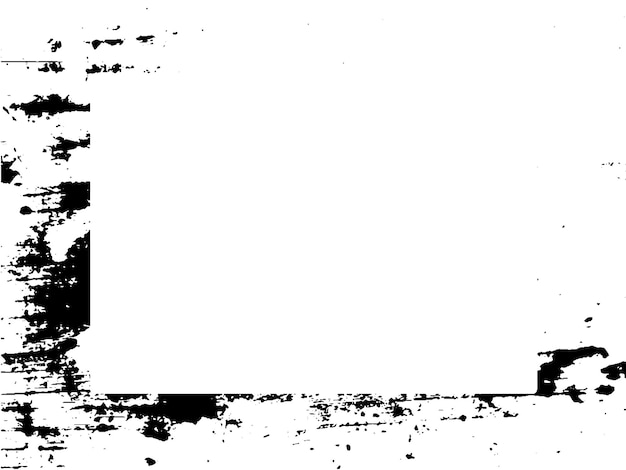 Grunge frame and border Black and white grunge Distress overlay texture Dust and rough dirty wall