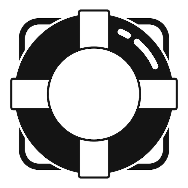 Guard lifebouy icon Simple illustration of guard lifebouy vector icon for web design isolated on white background