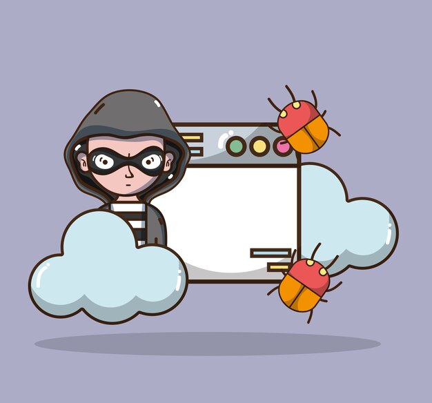 hacker and security system technology