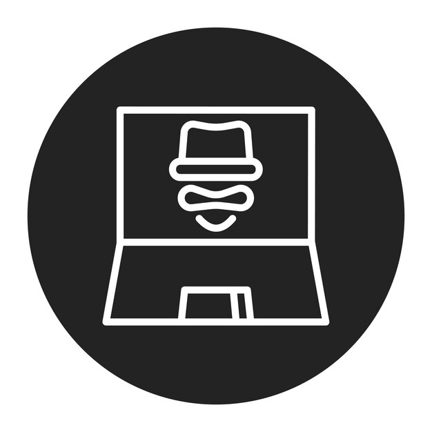 Hacker icon vector image Can be used for Information Security