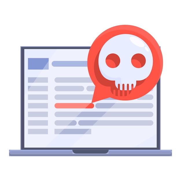 Hacker script icon Cartoon of Hacker script vector icon for web design isolated on white background