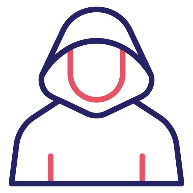 Hacker vector icon illustration of Cyber Security iconset