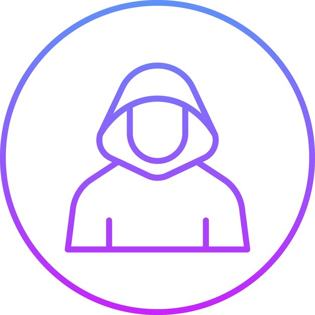 Hacker vector icon illustration of Cyber Security iconset