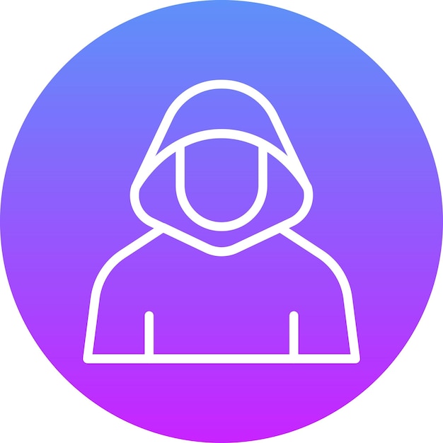 Hacker vector icon illustration of Cyber Security iconset