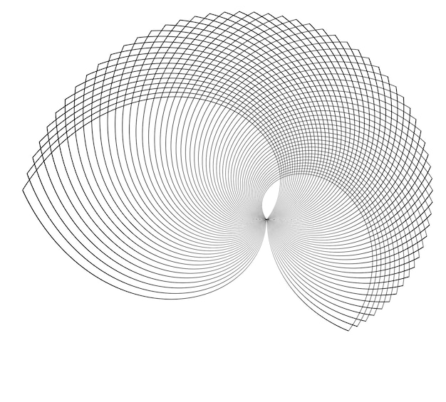 half round many lines image abstract sign21