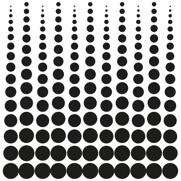 Halfton dots in paper art style Concept graphic design element Vector illustration