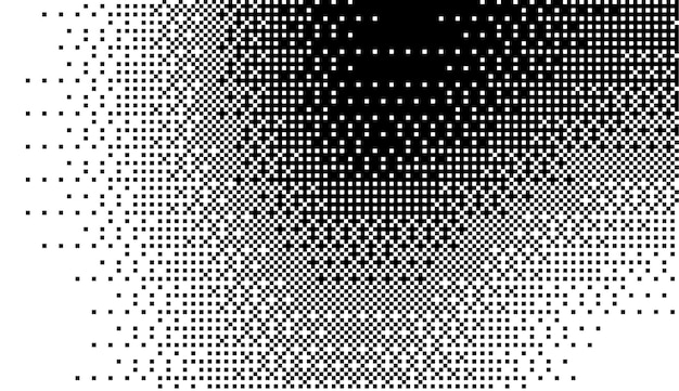 Halftone faded gradient spotted texture Grunge halftone grid background Retro pixelated backdrop