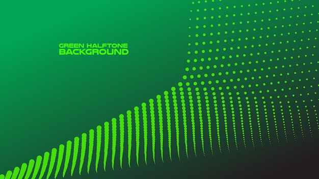 halftone green background with gradient for backdrop or presentation