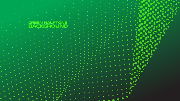 halftone green background with gradient for backdrop or presentation