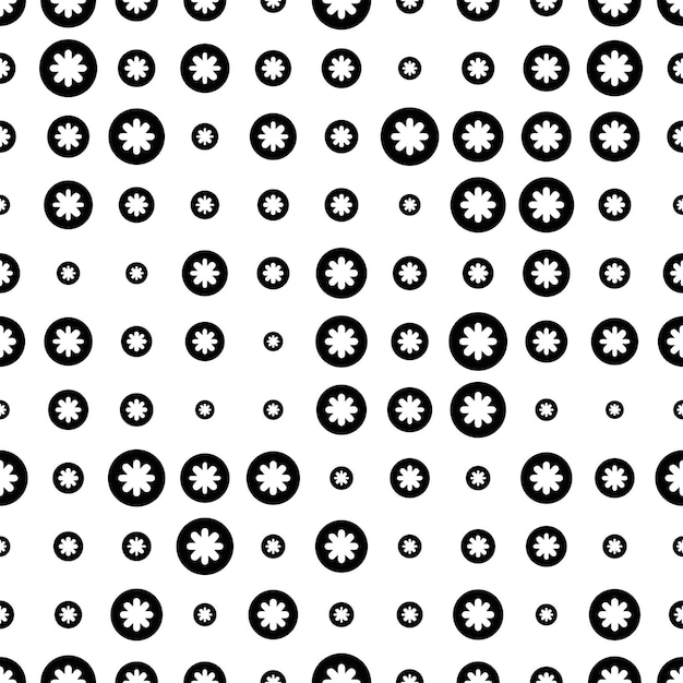 Halftone seamless abstract background with circles, stars, snowflakes. Infinity geometric pattern.