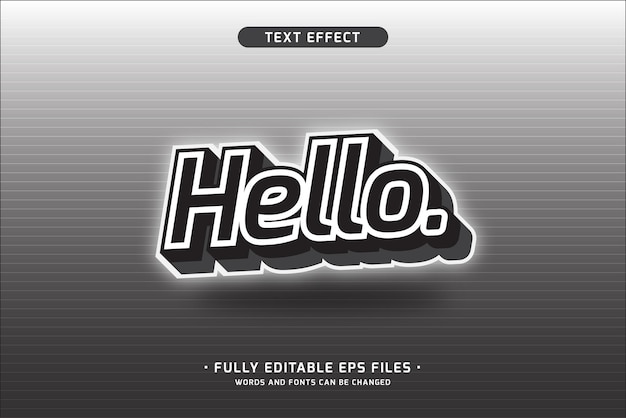 hallo text effect