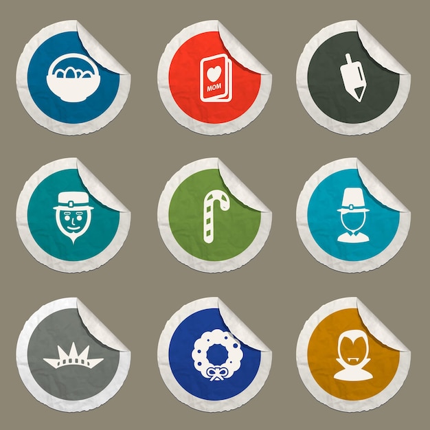 Halloween icons set for web sites and user interface