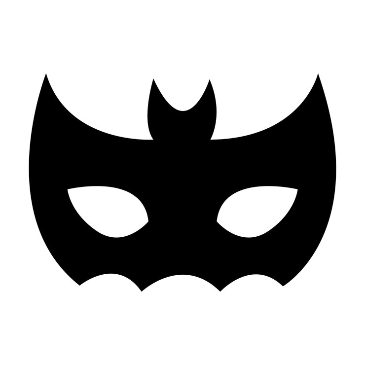 Vektori halloween mask, carnival mask vector isolated on white background.