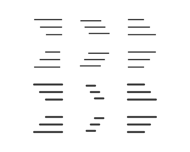 Hamburger menu icon buttons for website UI navigation mobile app presentation user Interface icons