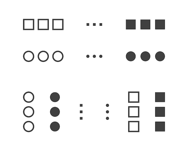 Hamburger menu icon buttons for website UI navigation mobile app presentation user Interface icons