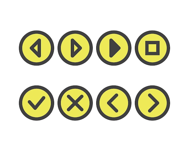Hamburger menu icon buttons UI navigation mobile app Vector design elements user Interface icons