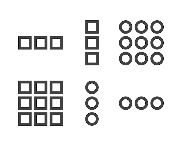 Hamburger menu icon buttons website UI navigation mobile app Vector user Interface icons