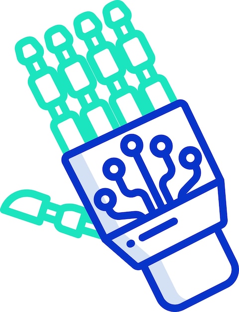 Hand boardsolid outline color vector illustration