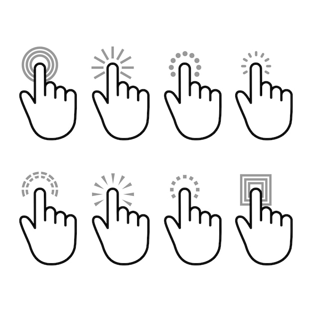 hand clicking cursor collection