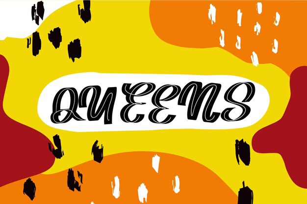 Hand drawing ink lettering vector art modern brush calligraphy poster
