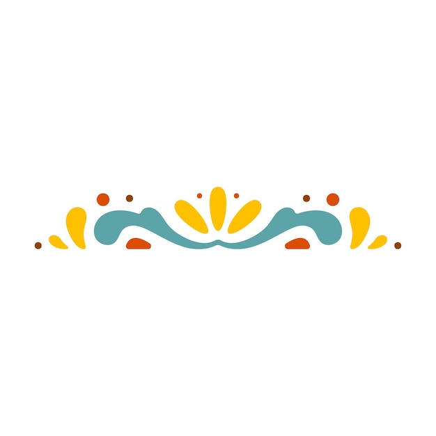 hand drawn abstract groovy frame design element vector