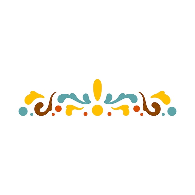 hand drawn abstract groovy frame design element vector