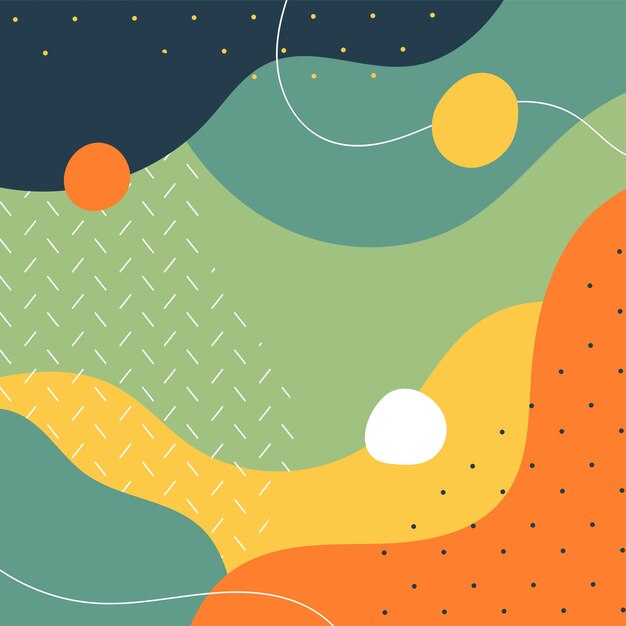 Hand drawn abstract shapes backgrounds