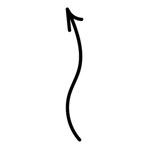 Hand drawn arrow stock vector svg