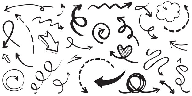 hand drawn arrows icon