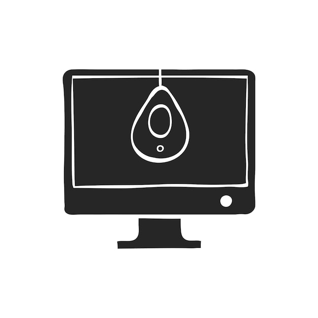 Hand drawn icon Monitor calibration