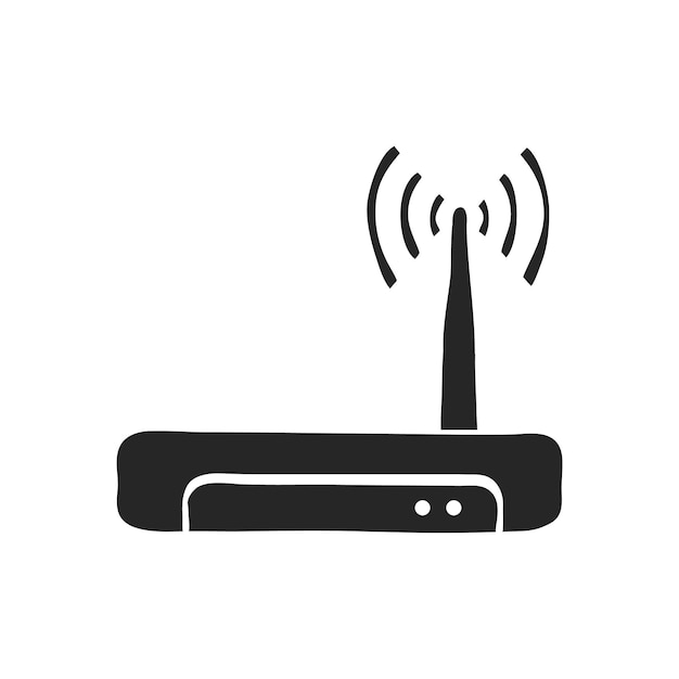 Hand drawn icon Router internet