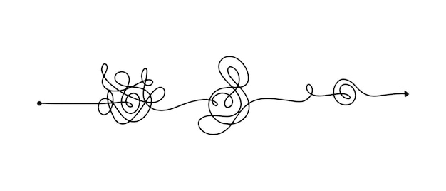 Hand drawn of tangle scrawl sketch Abstract scribble Vector illustration