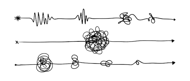 Hand drawn of tangle scrawl sketch Abstract scribble Vector illustration