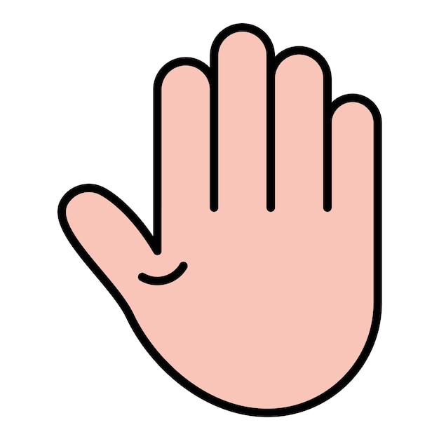 Hand Flat Illustration