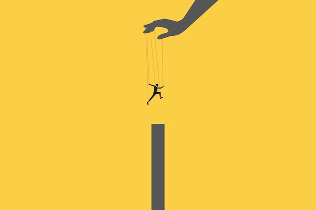 hand helping businessman jump across the wall concept of move forward in business