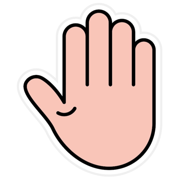 Hand icon vector image Can be used for Soccer