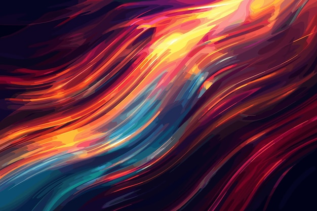 Hand Painted Background With Mixed Liquid Blue And Orange Paints Abstract Fluid Acrylic Painting