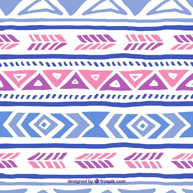 Hand painted ethnic pattern