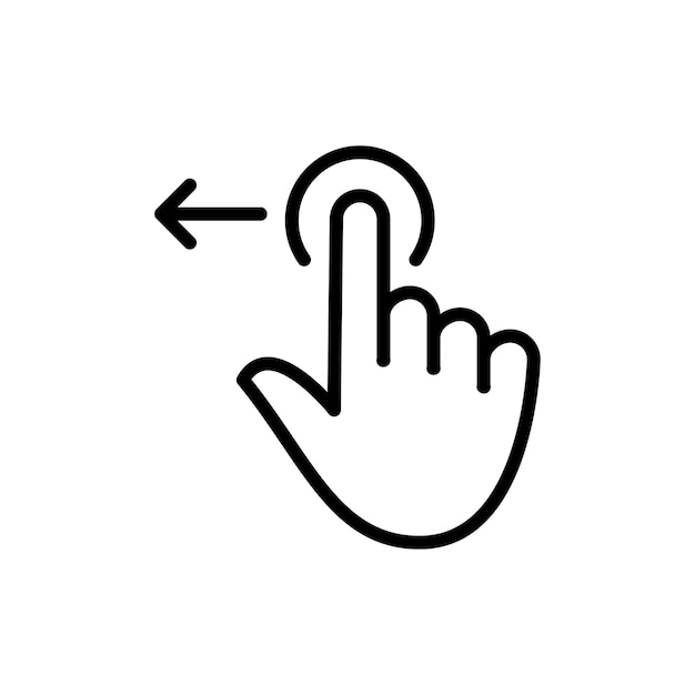 Hand Touch Icon Vector Design Template