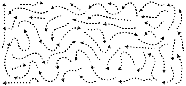 handdrawn doodle arrows icon set or graphics collection pointer icons pointer graphic symbols