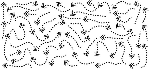 handdrawn doodle arrows icon set or graphics collection pointer icons pointer graphic symbols