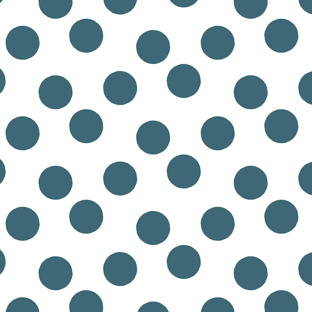 handdrawn polkadot seamless pattern design