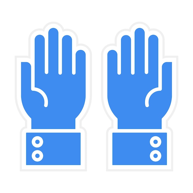 Hands Up icon vector image Can be used for Donations