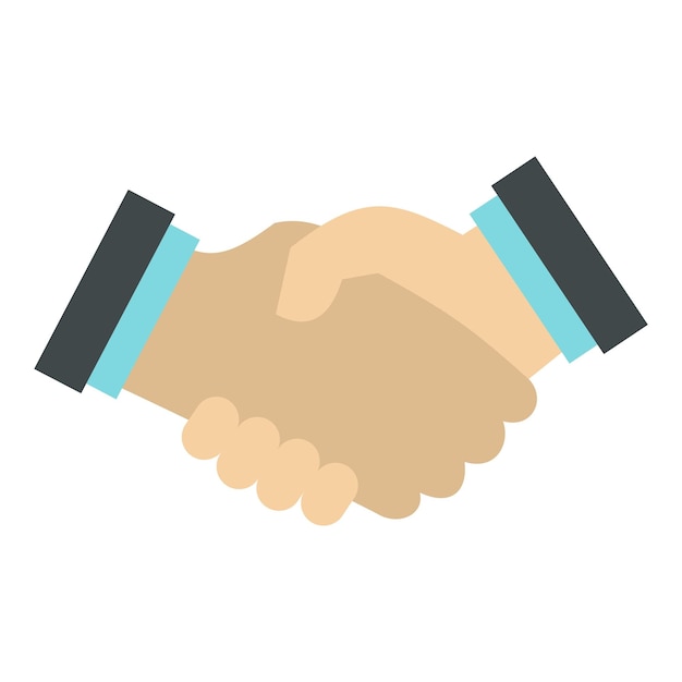 handshake icon flat illustration of handshake vector icon for web