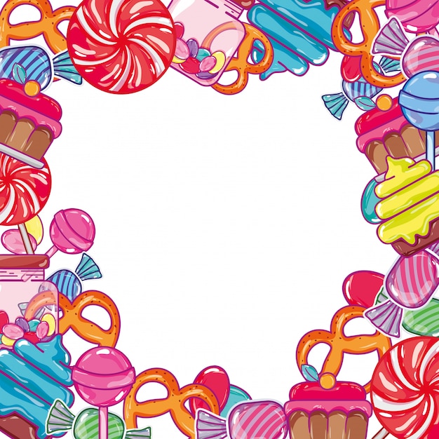 Happy birthday cartoons frame